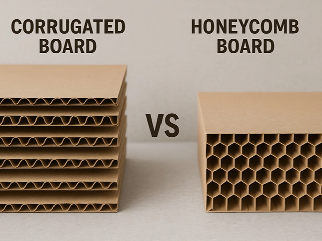 corrugated board and honeycomb board